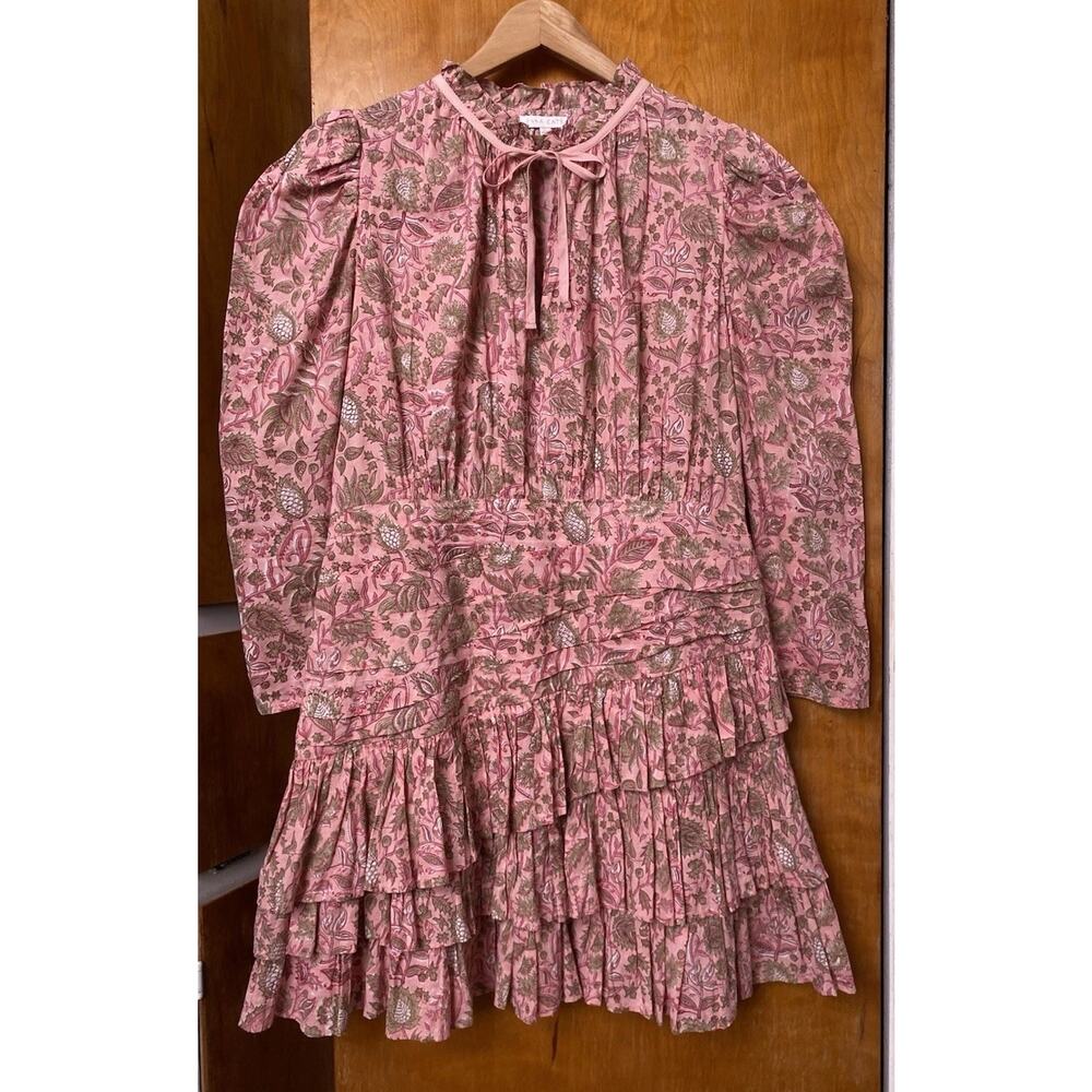 Floral Pink Mini Dress - Picture 2 of 8